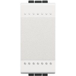 Intrerupator cu revenire Living Light Bticino basculant 1M alb N4005N