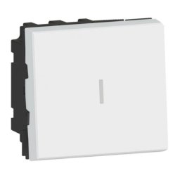 Intrerupator Cap Cruce 10A 2M Legrand Mosaic alb 077021L
