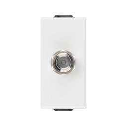 Priza TV de capat tip F 1M Vimar Neve alb 09318