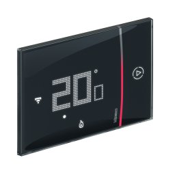 Termostat conectat Netatmo Wi-Fi incastrat 3M Living Now Bticino negru XG8002