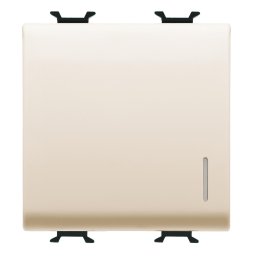 Intrerupator simplu cu led 2M Gewiss Chorus Ivory GW11032