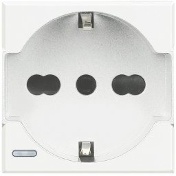 Priza schuko standard german italian 2M Axolute Bticino alb HD4140A16