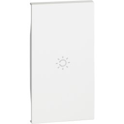Tasta intrerupator simbol lumina 2M Living Now Bticino alb KW01M2A