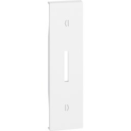 Placa intrerupator inversor semne verticale 1M Living Now Bticino alb KW06V
