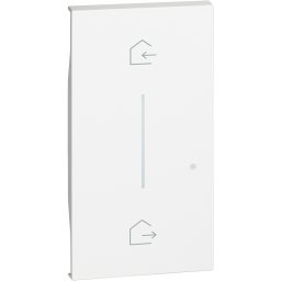 Placa controler conectat simbol IN OUT 2M Living Now Bticino alb KW40M2