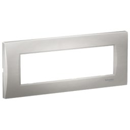 Rama Ornament 7M curbata Schneider Eazy Styl argintiu LMR7367004