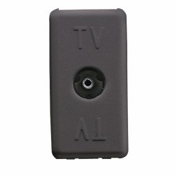 Priza TV de trecere 1M Gewiss System negru GW21229