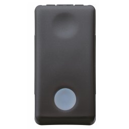 Intrerupator simplu cu led 1M 16A Gewiss System negru GW21572