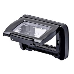 Rama Ornament 4M Gewiss System Top IP55 negru GW22462