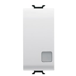 Intrerupator revenire semn cu led 1M Gewiss Chorus alb GW10133