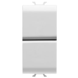 Intrerupator jaluzele interblocabil 1M Gewiss Chorus alb GW10141