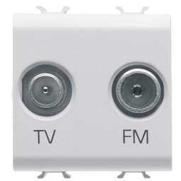 Priza TV+FM 2M Gewiss Chorus alb GW10381