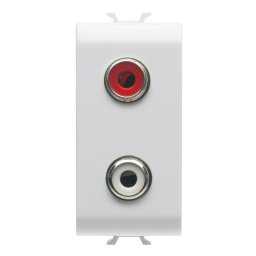 Priza audio si video RCA 1M Gewiss Chorus alb GW10453