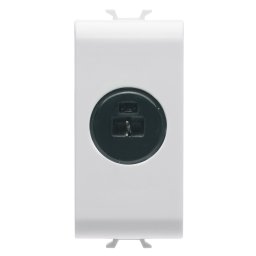 Priza audio si video audiofonic 1M Gewiss Chorus alb GW10454