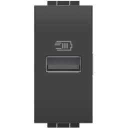 Priza USB 1M Tip A 5V Living Light Bticino antracit L4191A