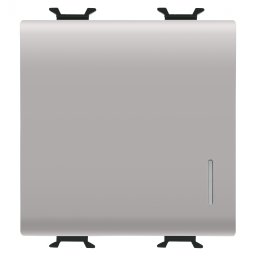 Intrerupator cap cruce cu led 2M Gewiss Chorus bej satinat MAT GW13102