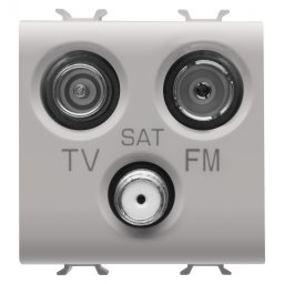 Priza TV+FM+SAT 2M Gewiss Chorus bej satinat MAT GW13382