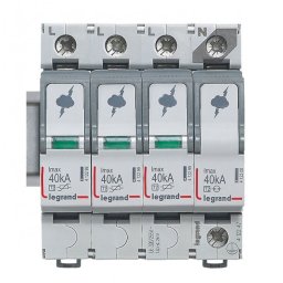 Descarcator supratensiune SPD T2 40kA 3P+N dreapta Legrand 412247