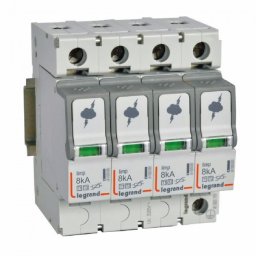 Descarcator supratensiune SPD T1+T2 8kA 4P Legrand 412253