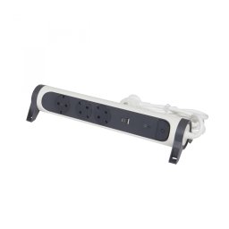Bloc multipriza mobil rotativ 3x2P+T SPD-Supratensiune USB A+C si intrerupator Legrand 694508