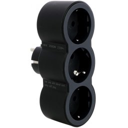 Bloc priza tripla standard 2P+T 16A neagra Legrand 694519