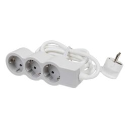 Bloc multipriza mobil 3x2P+T cablu 3m alb-gri Legrand 694559