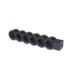 Bloc multipriza mobil 6x2P+T fara cablu negru Legrand 694580