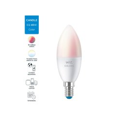 Bec led WiZ Wi-Fi Bluetooth 4.9W E14 2200-6500K RGB 470lm Philips 8718699787097