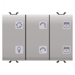 Panou cu simboluri 6 canale 3M Gewiss Chorus KNX bej MAT GW13783A