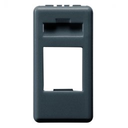 Carcasa conector date 1M Gewiss System negru GW21270
