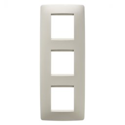 Rama Ornament 3P verticala ONE Gewiss Chorus Ivory GW16127TI