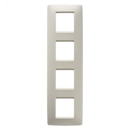 Rama Ornament 4P verticala ONE Gewiss Chorus Ivory GW16129TI