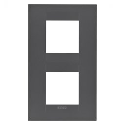 Rama Ornament 2P verticala GEO Gewiss Chorus negru satinat GW16424VN