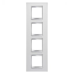 Rama Ornament 4P verticala LUX Gewiss Chorus alb GW16229TB