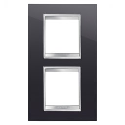 Rama Ornament 2P verticala LUX Gewiss Chorus negru GW16224TN