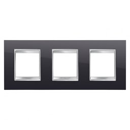 Rama Ornament 3P LUX Gewiss Chorus negru GW16226TN