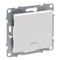 Intrerupator simplu cu led Legrand Suno alb 721111