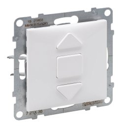 Intrerupator jaluzele 6A Legrand Suno alb 721138