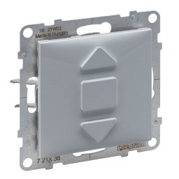 Intrerupator jaluzele 6A Legrand Suno aluminiu 721338