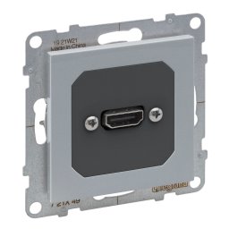 Priza conector HDMI Legrand Suno aluminiu 721349