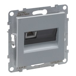 Priza RJ11 conectare rapida Legrand Suno aluminiu 721361