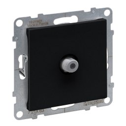 Priza TV de capat tip F Legrand Suno negru 721463