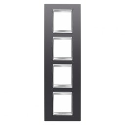 Rama Ornament 4P verticala LUX Gewiss Chorus ardezie GW16229VA