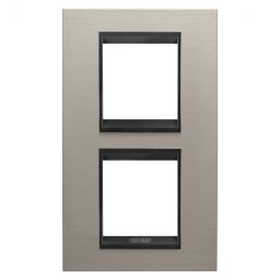 Rama Ornament 2P verticala metal LUX Gewiss Chorus aluminiu lavy GW16224WS