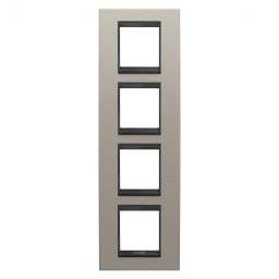 Rama Ornament 4P verticala metal LUX Gewiss Chorus aluminiu lavy GW16229WS