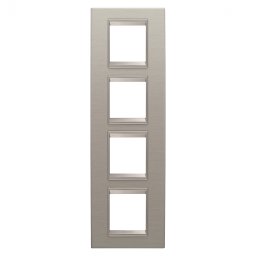 Rama Ornament 4P verticala metal LUX Gewiss Chorus aluminiu periat GW16229XS