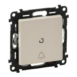 Intrerupator revenire cu led si simbol sonerie Valena Life ivoar 752216