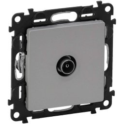 Priza TV de trecere tata Legrand Valena Life aluminiu 753361