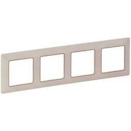 Rama ornament 4 posturi Legrand Valena Life ivoar auriu 754064