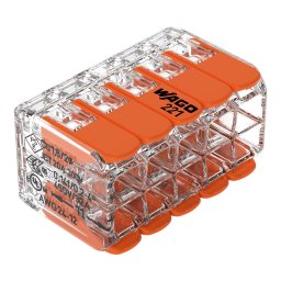 Clema conector pentru toate tipurile de conductori 10x max 4mm Wago 221-420